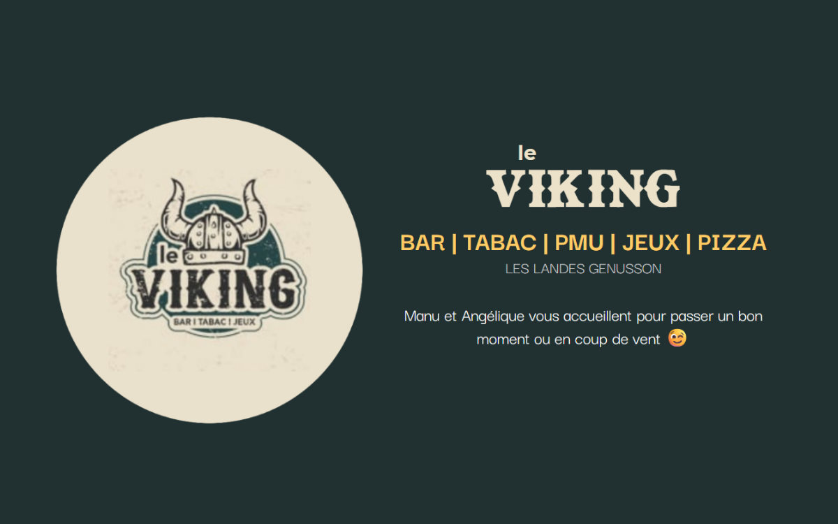 Création du site web du Bar Le Viking aux Landes Génusson en Vendée