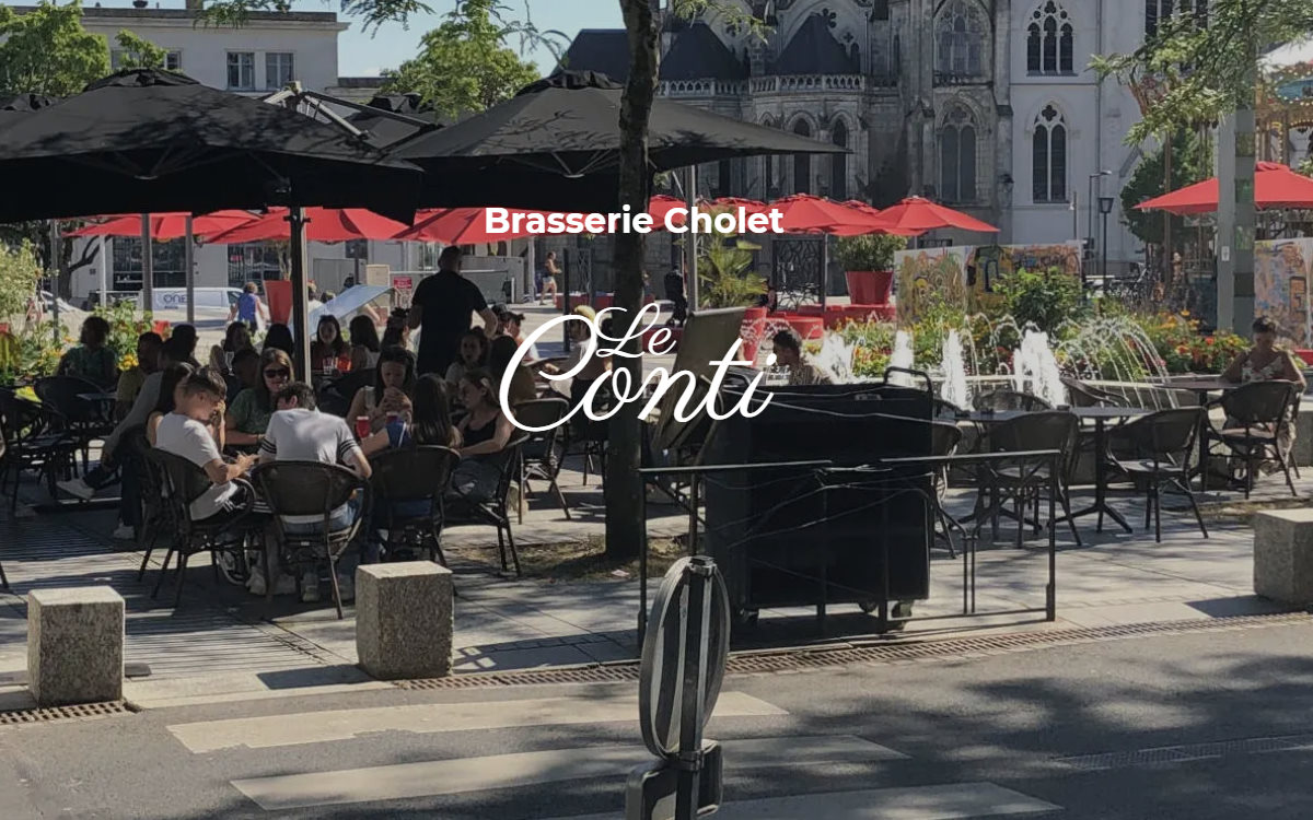Création du site web de la brasserie Le Conti, en centre-ville de Cholet
